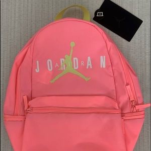 New with tags JORDAN BACK PACK WITH A 13 “ table or laptop computer compartment